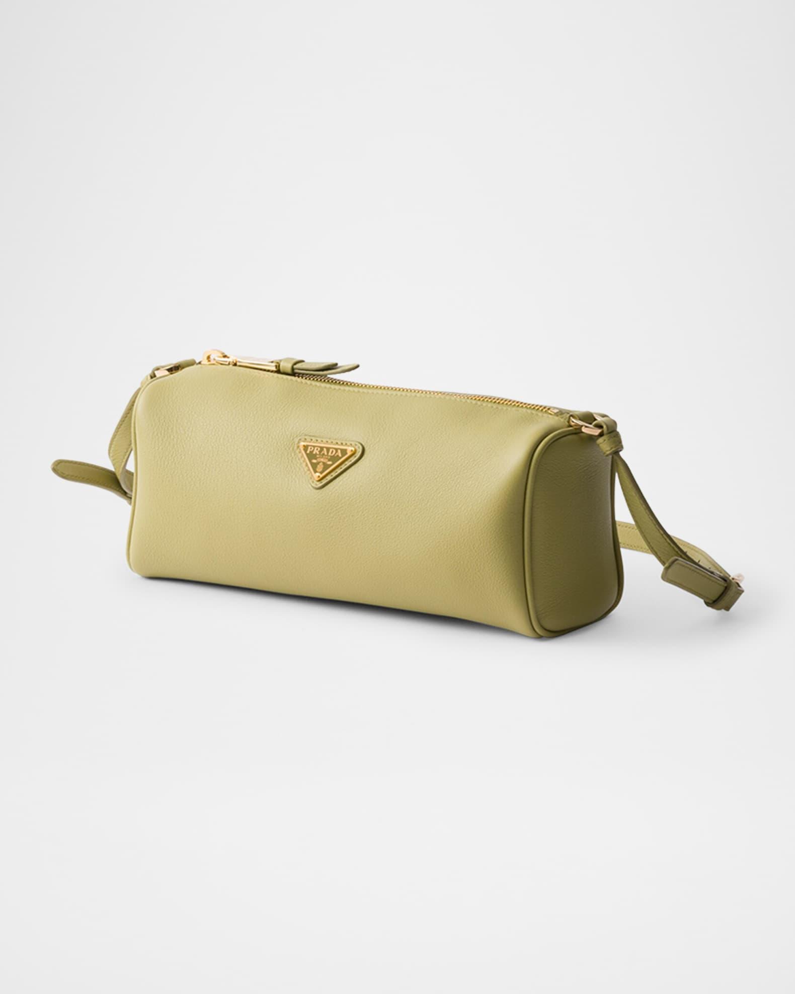 Rounded Calfskin Leather Pouch Bag Product Image