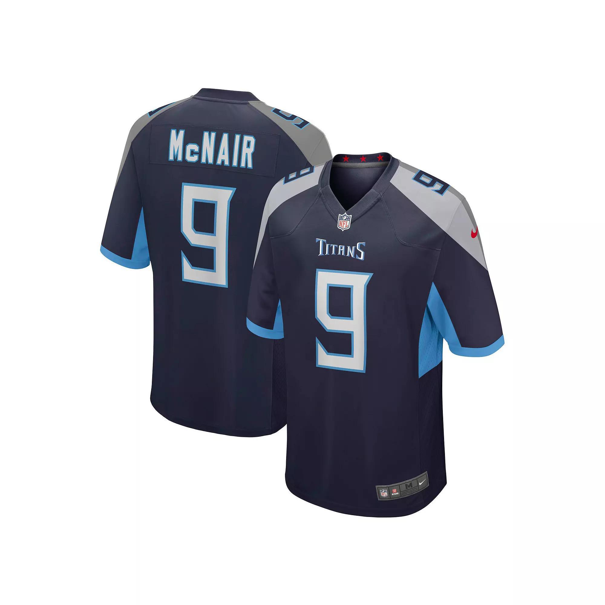 Men's Nike Steve McNair Navy Tennessee Titans Game Retired Player Jersey, Size: XL, Blue Product Image