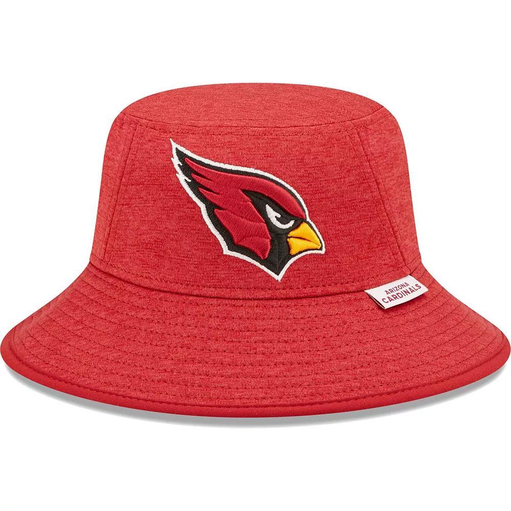 Men's New Era Heather Cardinal Arizona Cardinals Bucket Hat, Red Product Image