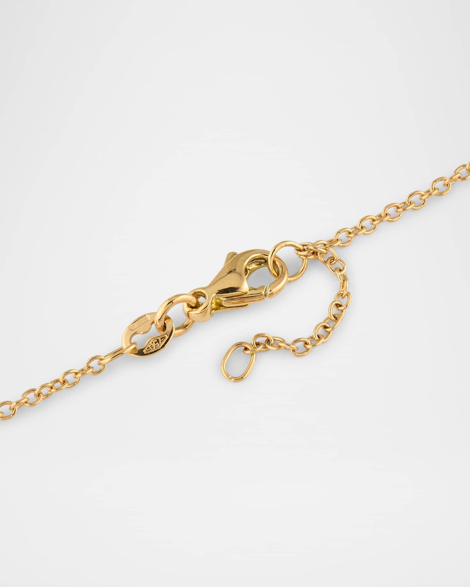Ischia Pendant Necklace in 18K Yellow Gold with White Diamonds Product Image