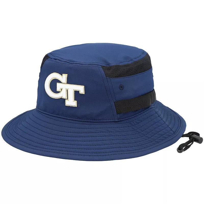 Men's adidas Navy Georgia Tech Yellow Jackets 2021 Sideline AEROREADY Bucket Hat, Size: Small/Medium, Blue Product Image