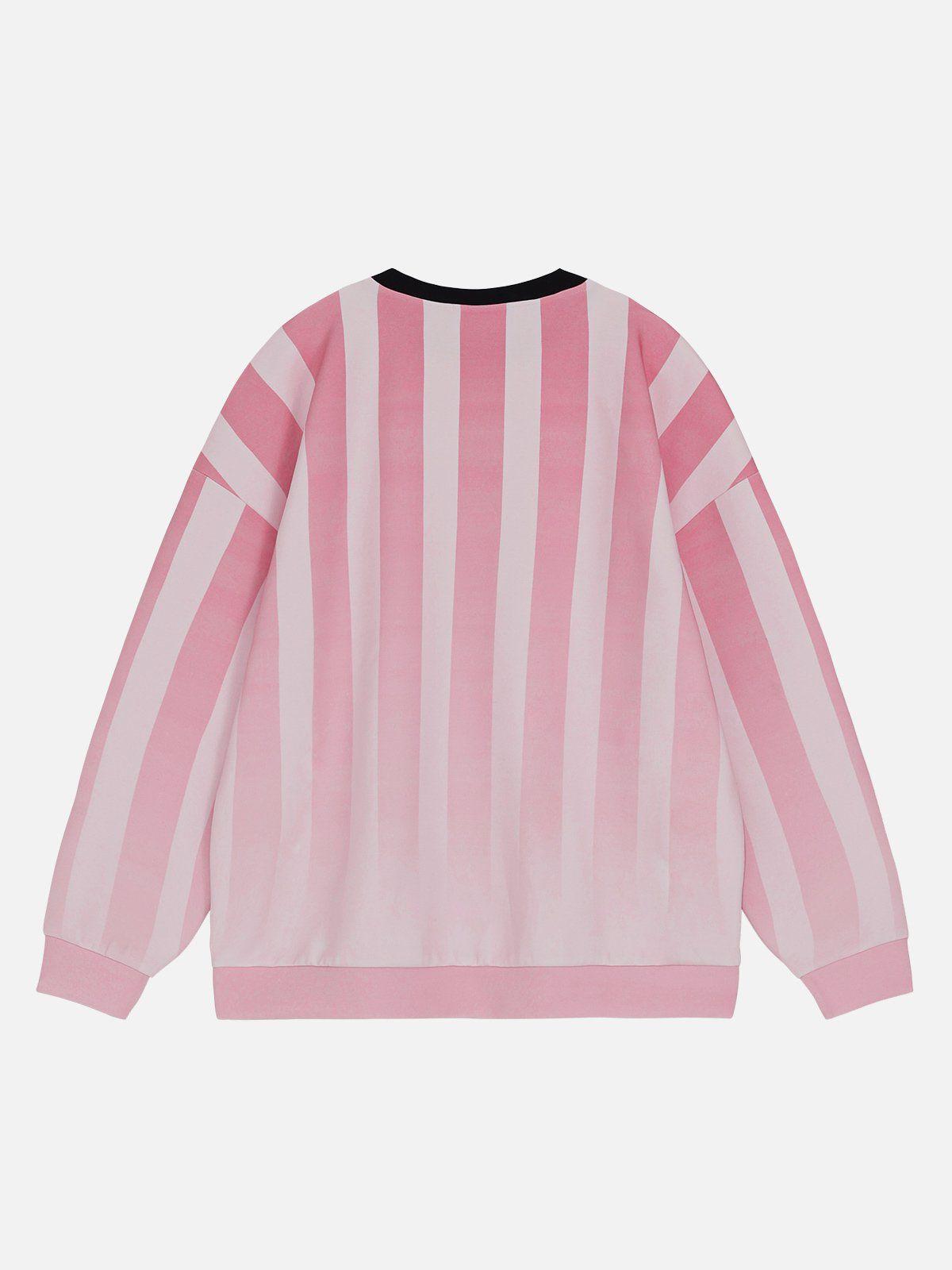 Aelfric Eden Gradient Stripe Print Sweatshirt Product Image