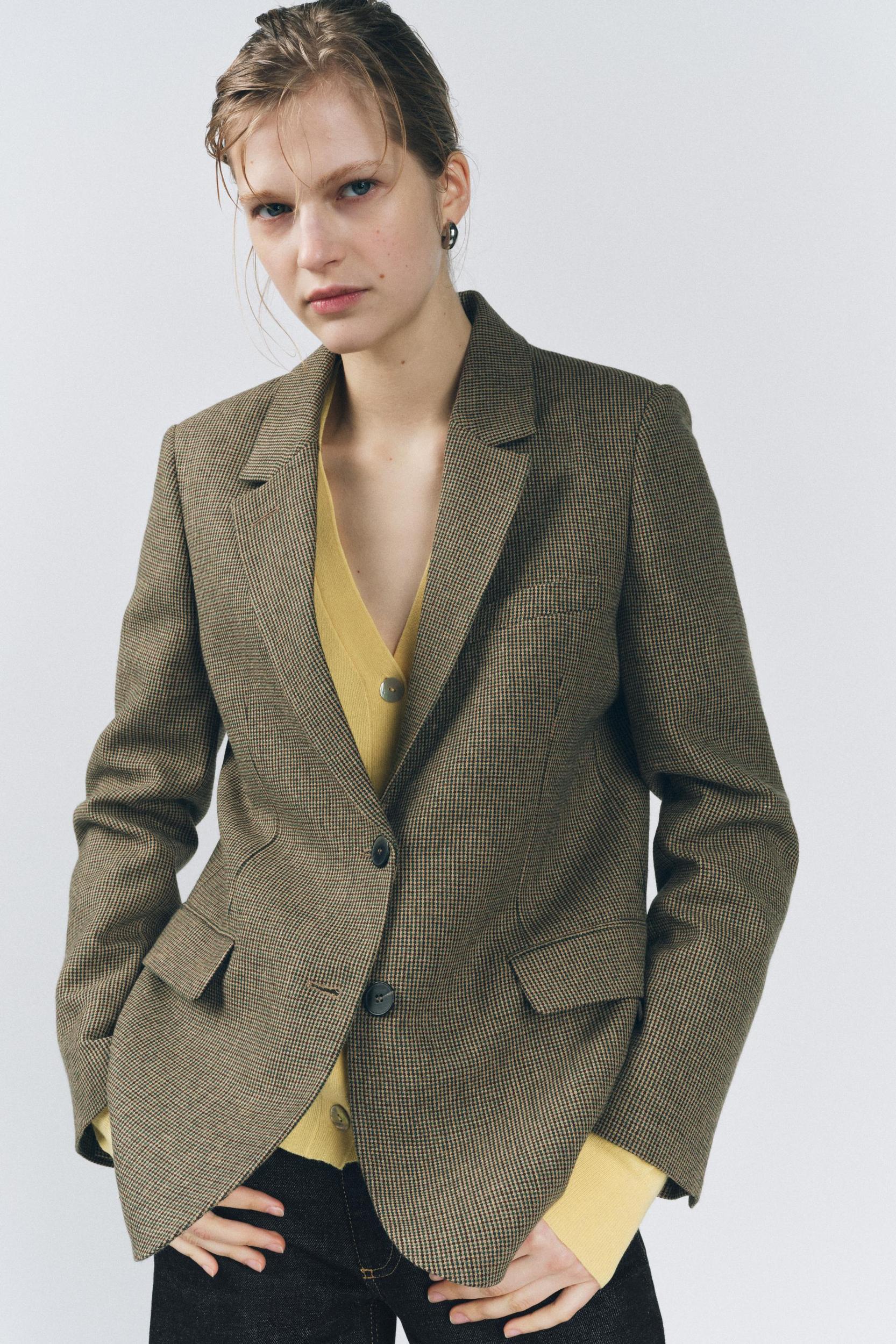 CHECKERED BLAZER ZW COLLECTION Product Image