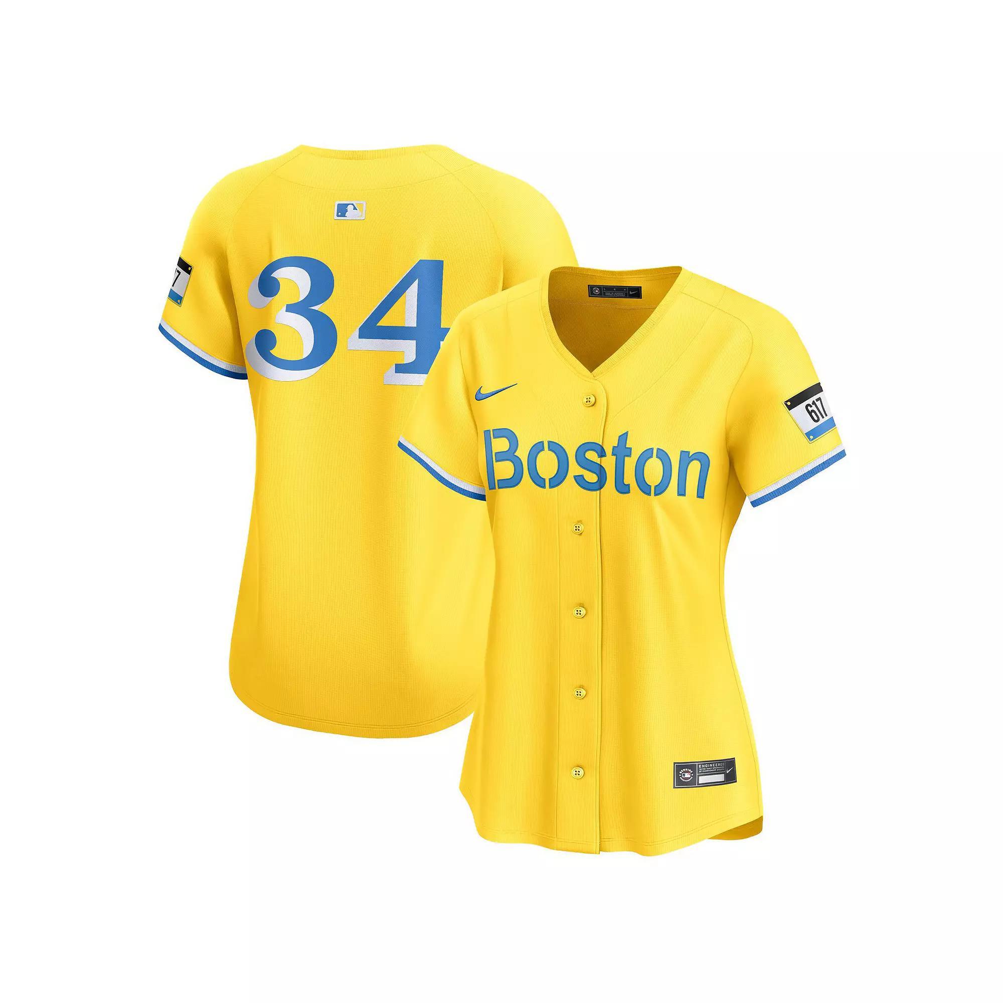 Women's Nike David Ortiz Gold Boston Red Sox City Connect Retired Player Jersey, Size: XL Product Image