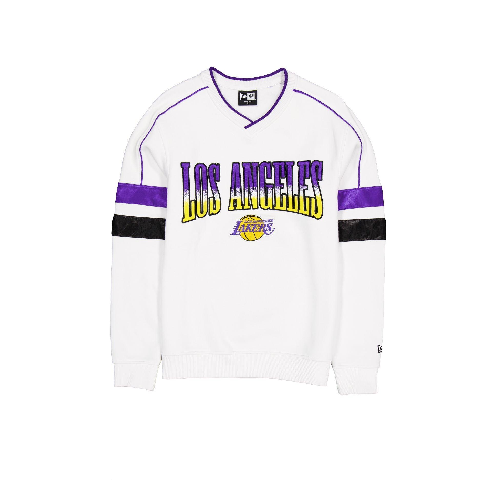 Los Angeles Lakers Sport Classics White Crewneck Male Product Image