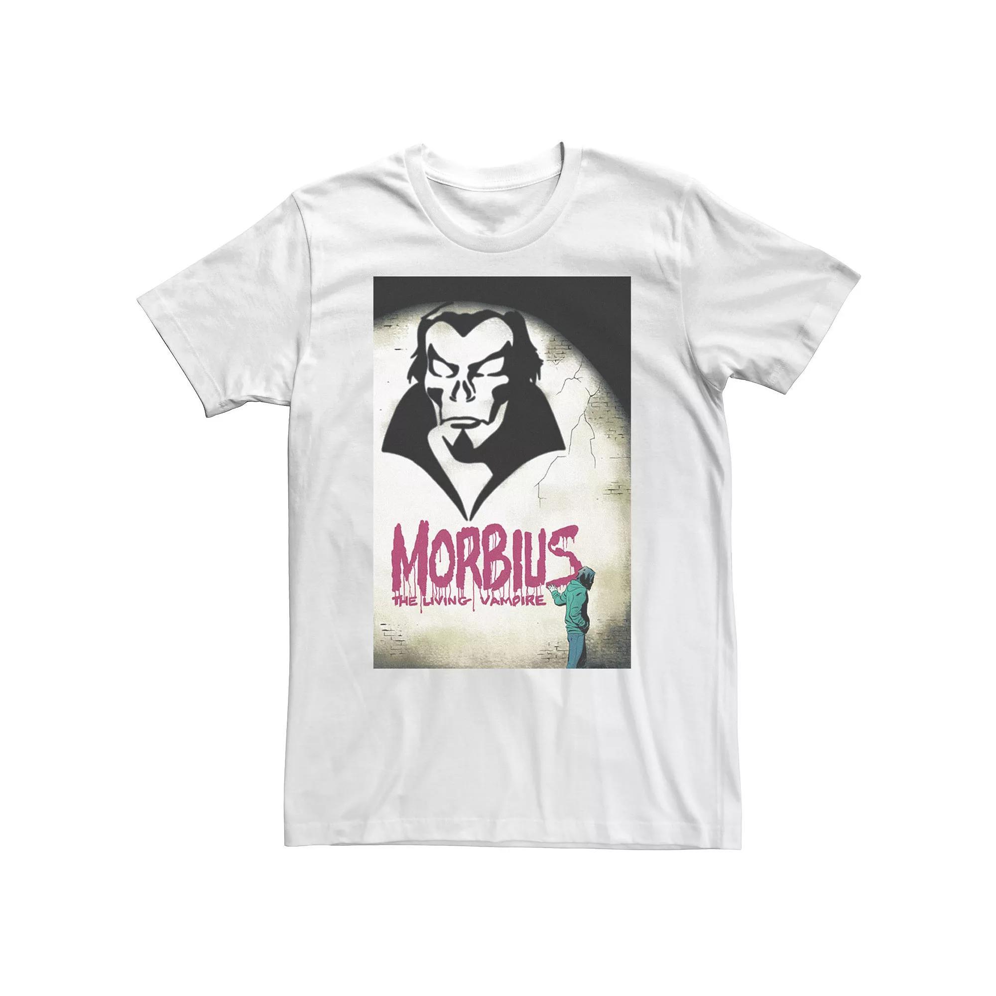 Big & Tall Marvel Morbius The Living Vampire Graffiti Tee, Men's, Size: 3XL, White Product Image