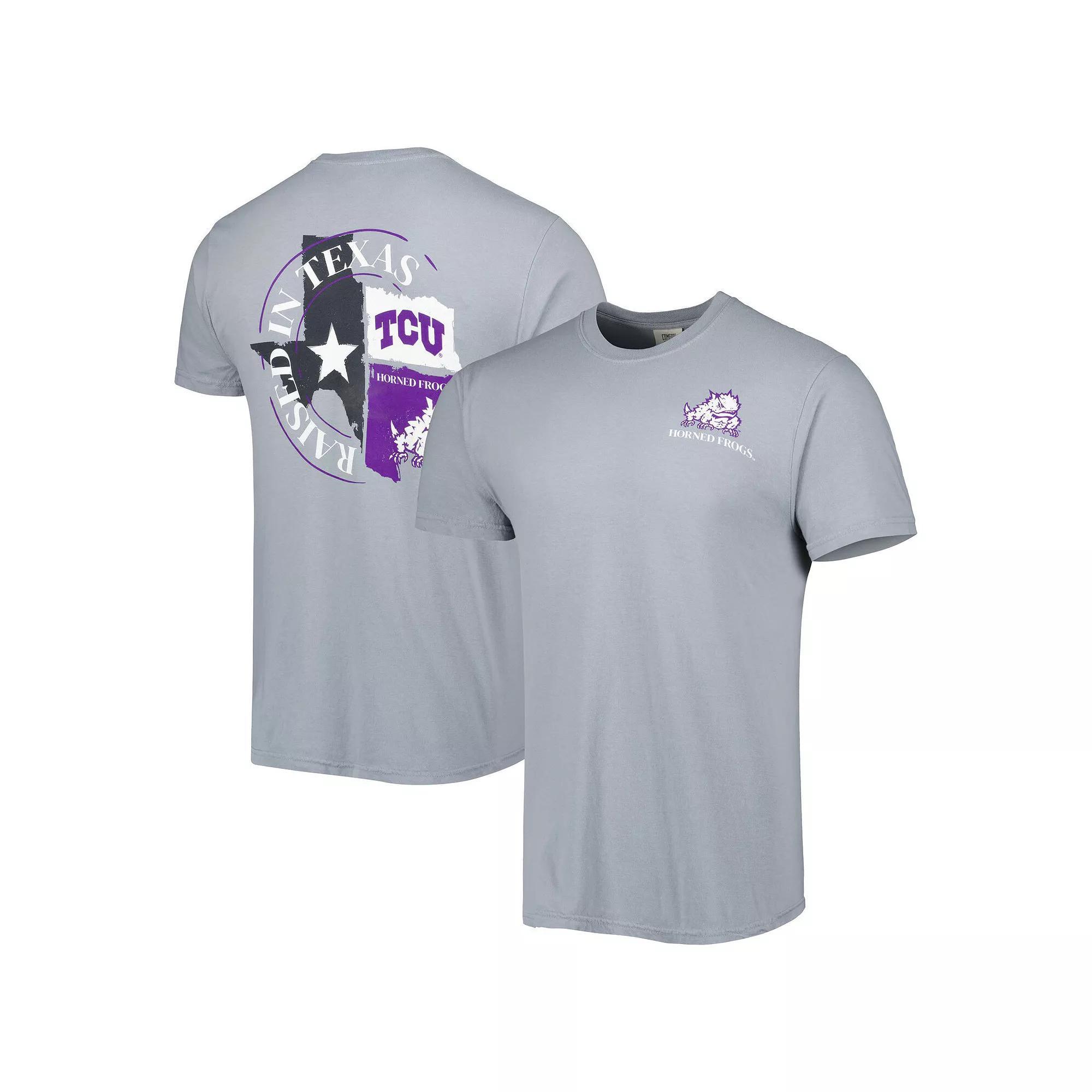 Mens Gray TCU Horned Frogs Hyperlocal T-Shirt Product Image