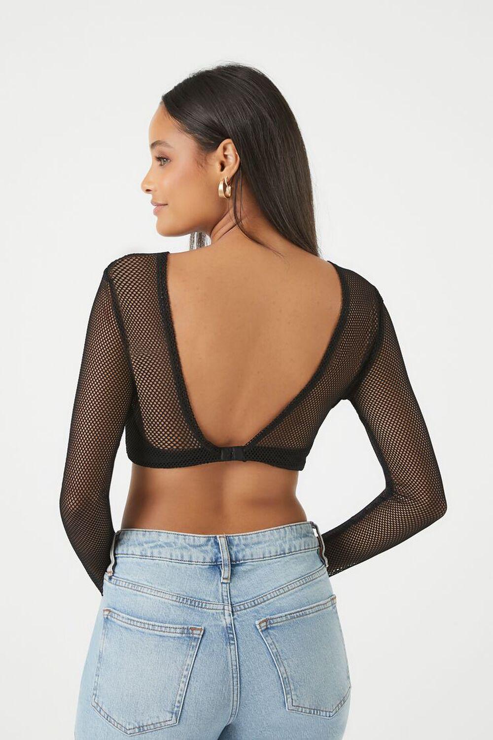 Sheer Mesh Crop Top | Forever 21 Product Image