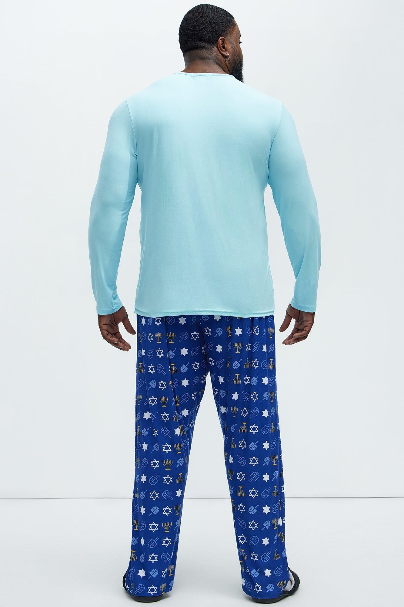 This Is My Pajamaka PJ Holiday PJ Set - Blue Product Image