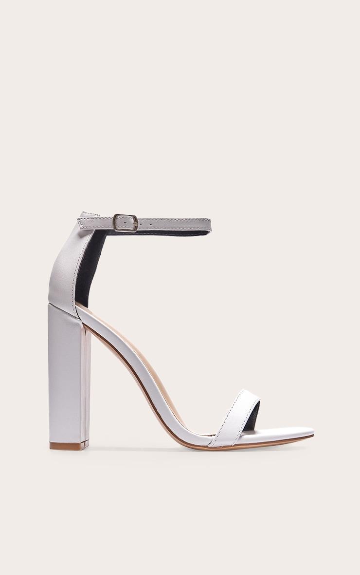White May Blocked Heeled Sandal Product Image