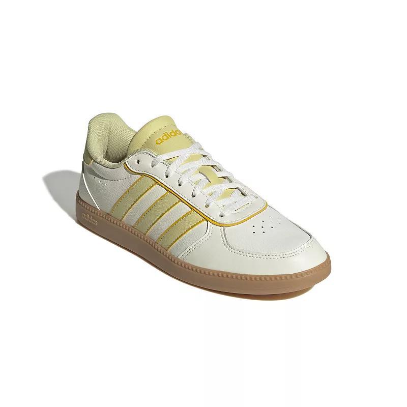 adidas Breaknet Sleek Women's Sportswear Shoes, Size: 6, White Yellow Product Image
