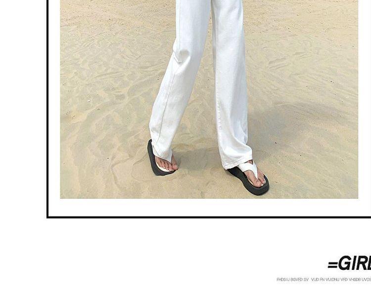High Waist Wide Leg Jeans (Various Designs) Product Image