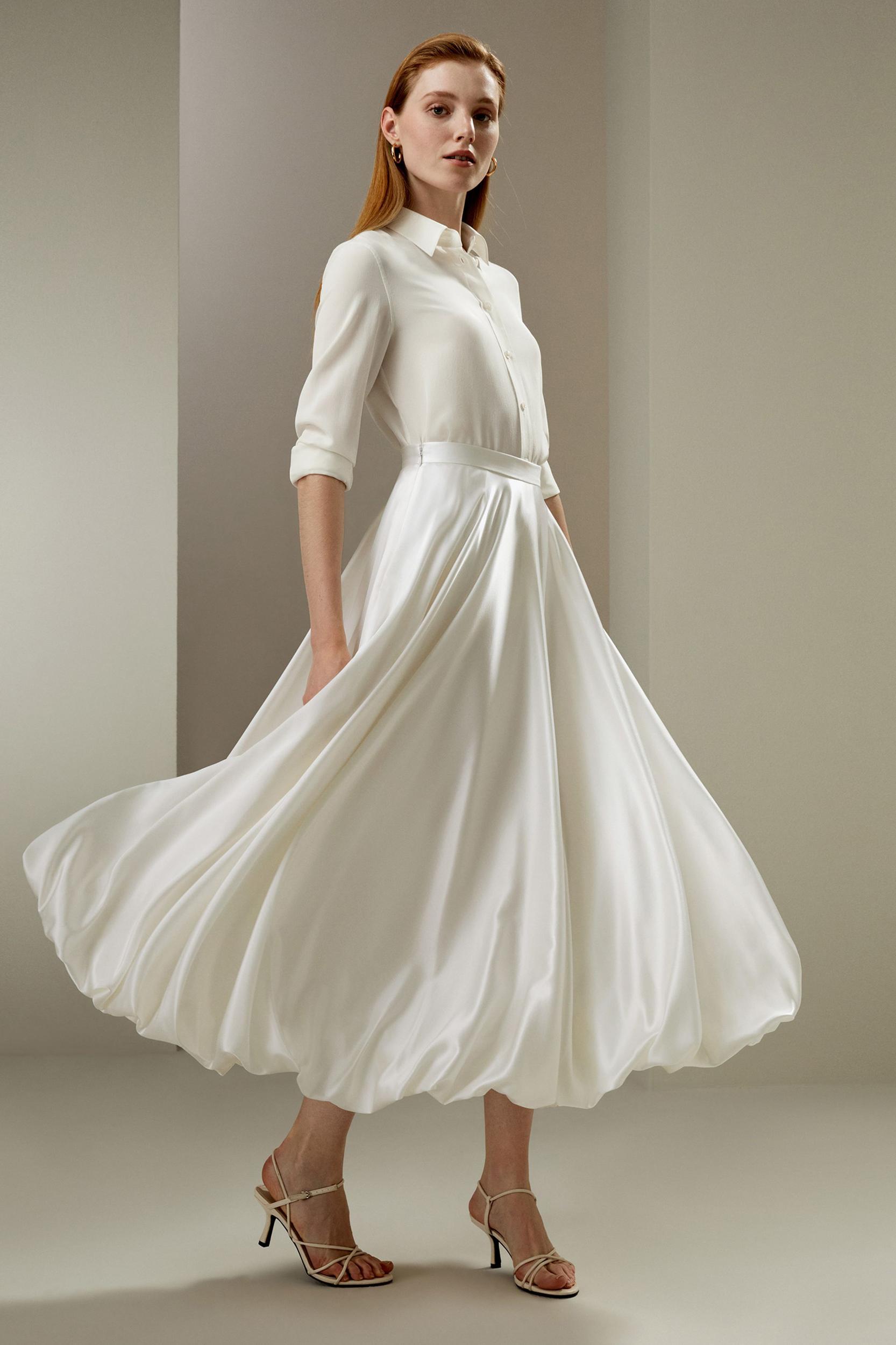 LILYSILK X LYDIA MILLEN Snowdrop Skirt Product Image