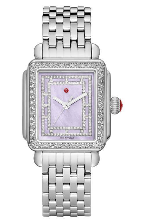 Womens Deco Madison Stainless Steel Diamond Watch Product Image