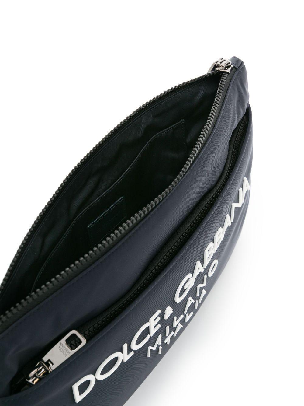 logo-appliqué clutch bag Product Image