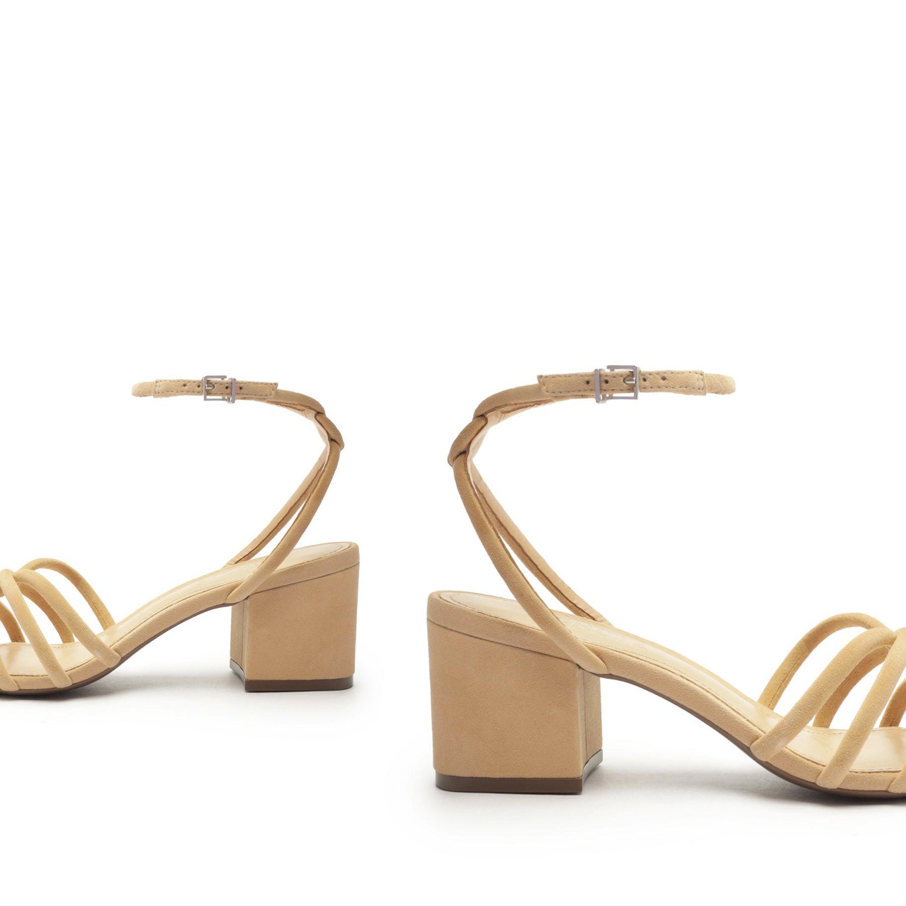 Rachel Block Leather Sandal Product Image