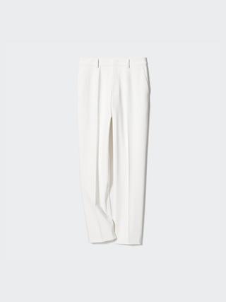 Womens Smart Ankle Pants 2-Way Stretch Tall White 2XS UNIQLO US Product Image