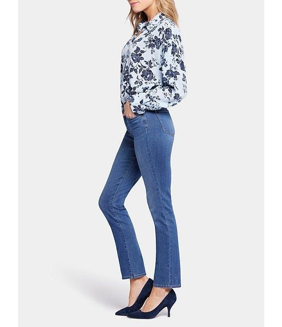 NYDJ Petite Size Sheri Slim Mid Rise Stretch Denim Jeans Product Image
