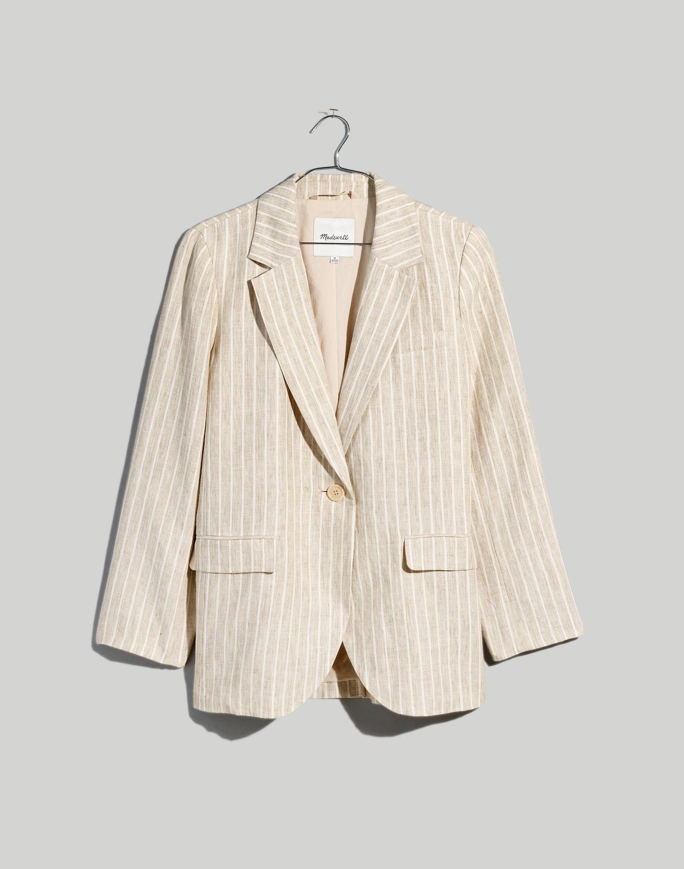 The Larsen Blazer in 100% Linen Product Image