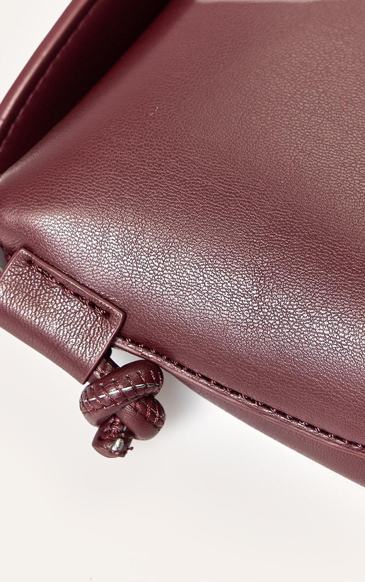 Plum Soft PU Spaghetti Strap Cross Body Bag Product Image