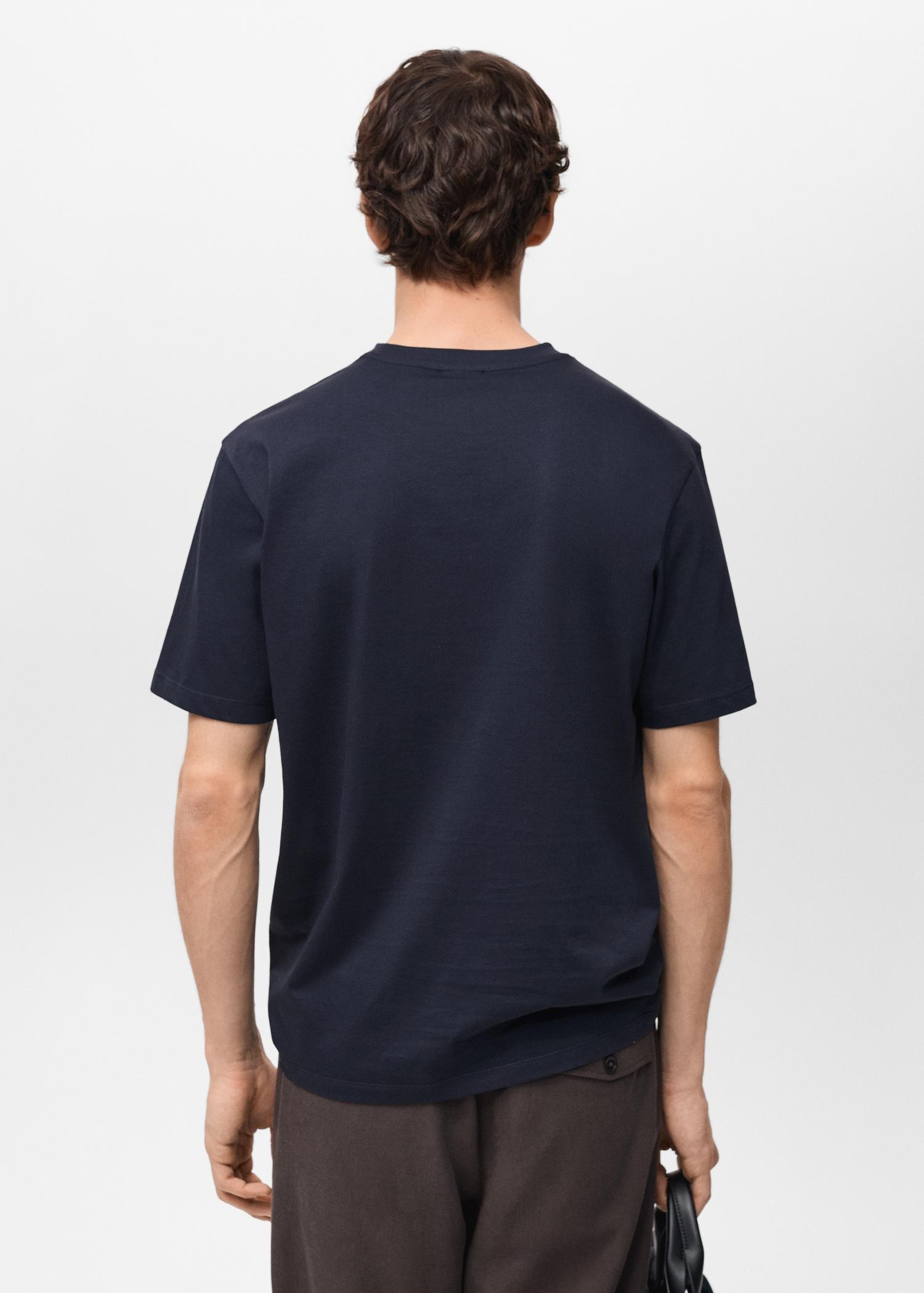 Short-sleeved printed t-shirt - Men | MANGO USA Product Image