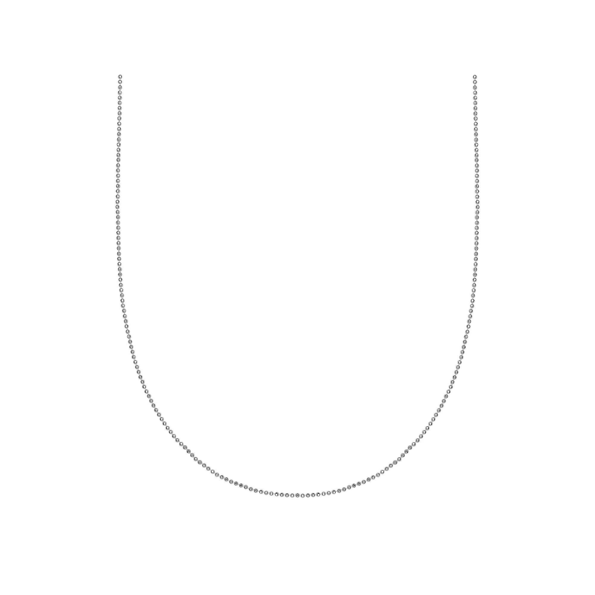 PRIMROSE Sterling Silver Polished Bead Chain Necklace, Women's, Size: 24" Product Image