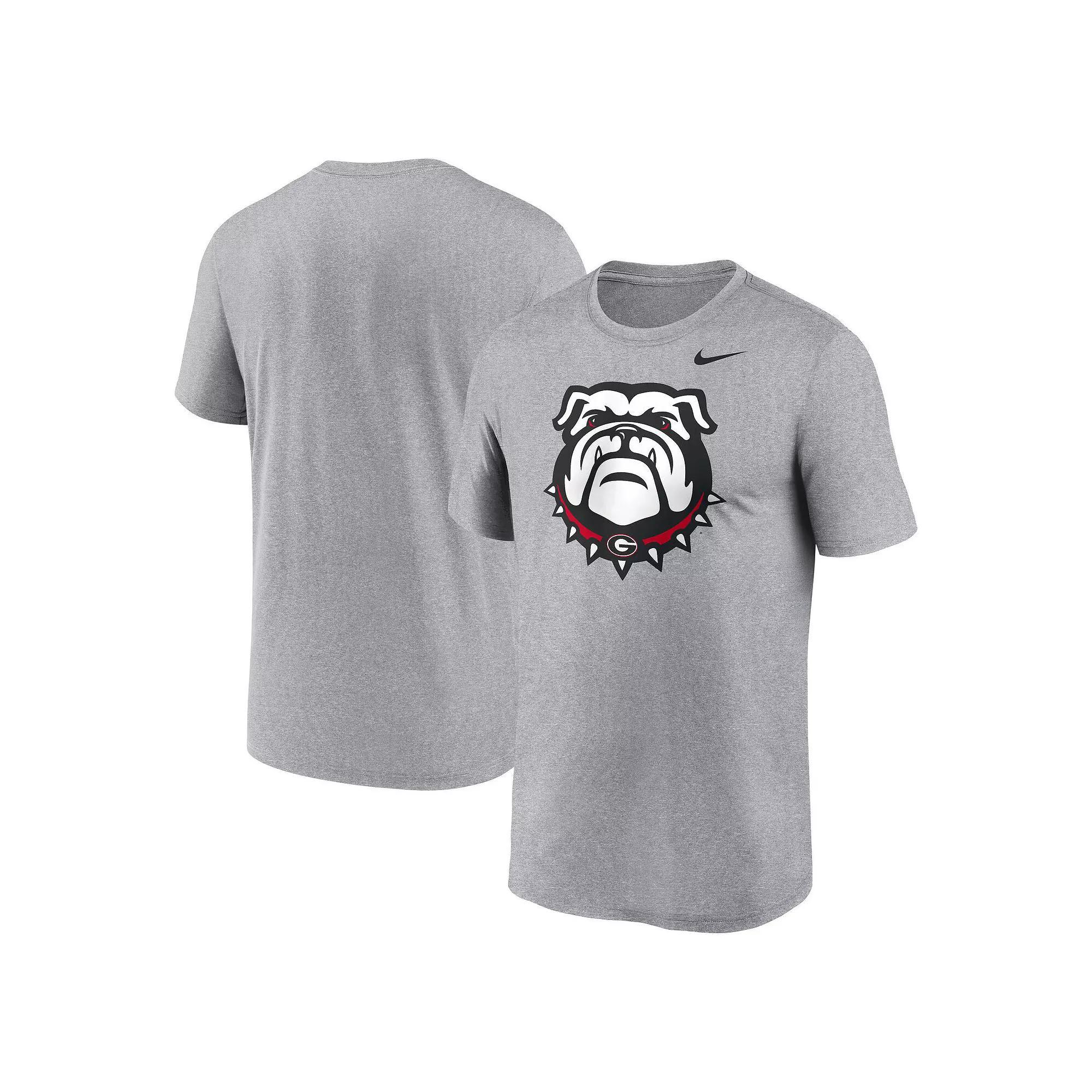 Men's Nike Heather Gray Georgia Bulldogs Primetime Legend Alternate Logo T-Shirt, Size: Medium, Grey Product Image