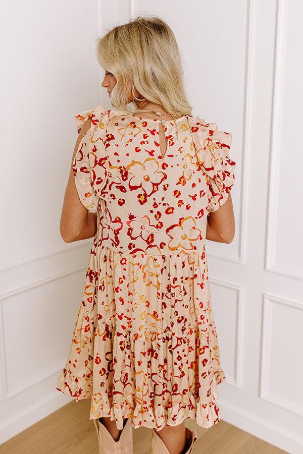 Vino On My Mind Shift Dress In Champagne Product Image