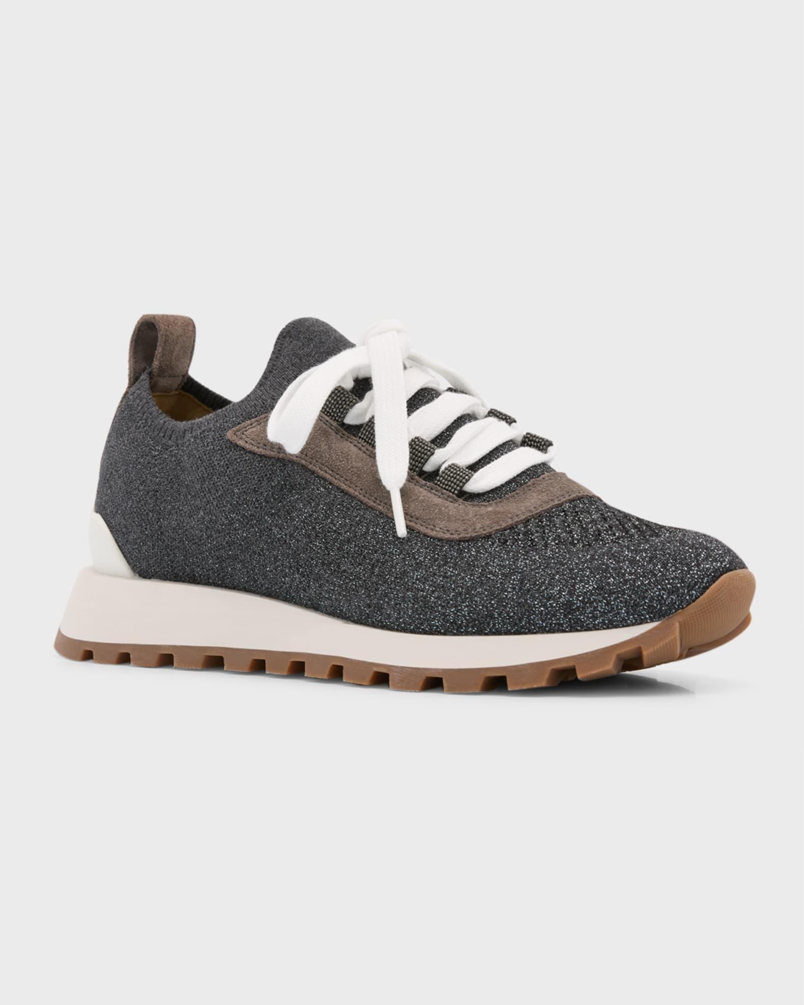 Monili Shimmer Knit Trainer Sneakers Product Image