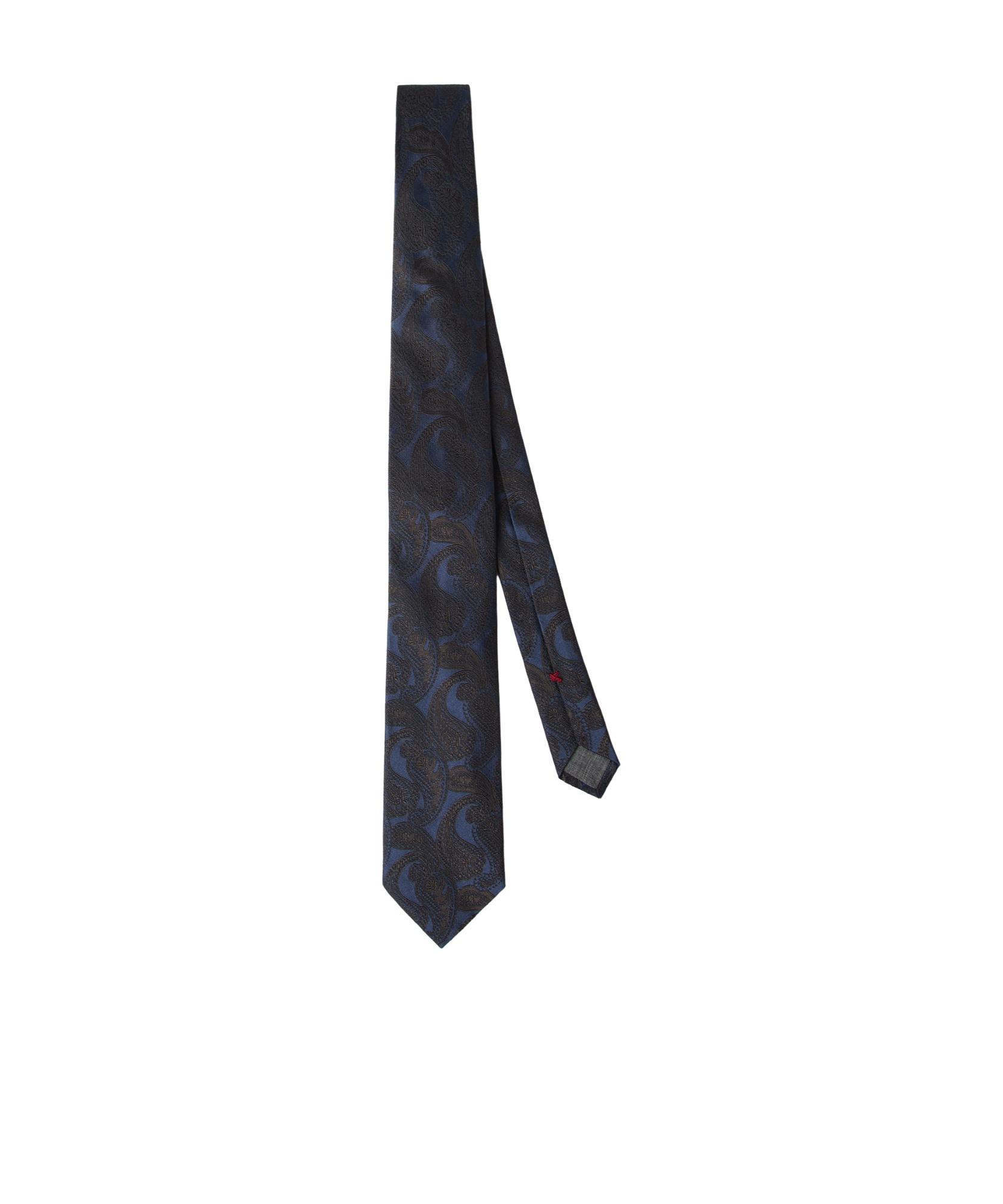 BRUNELLO CUCINELLI Paisley-pattern Necktie In Black Product Image