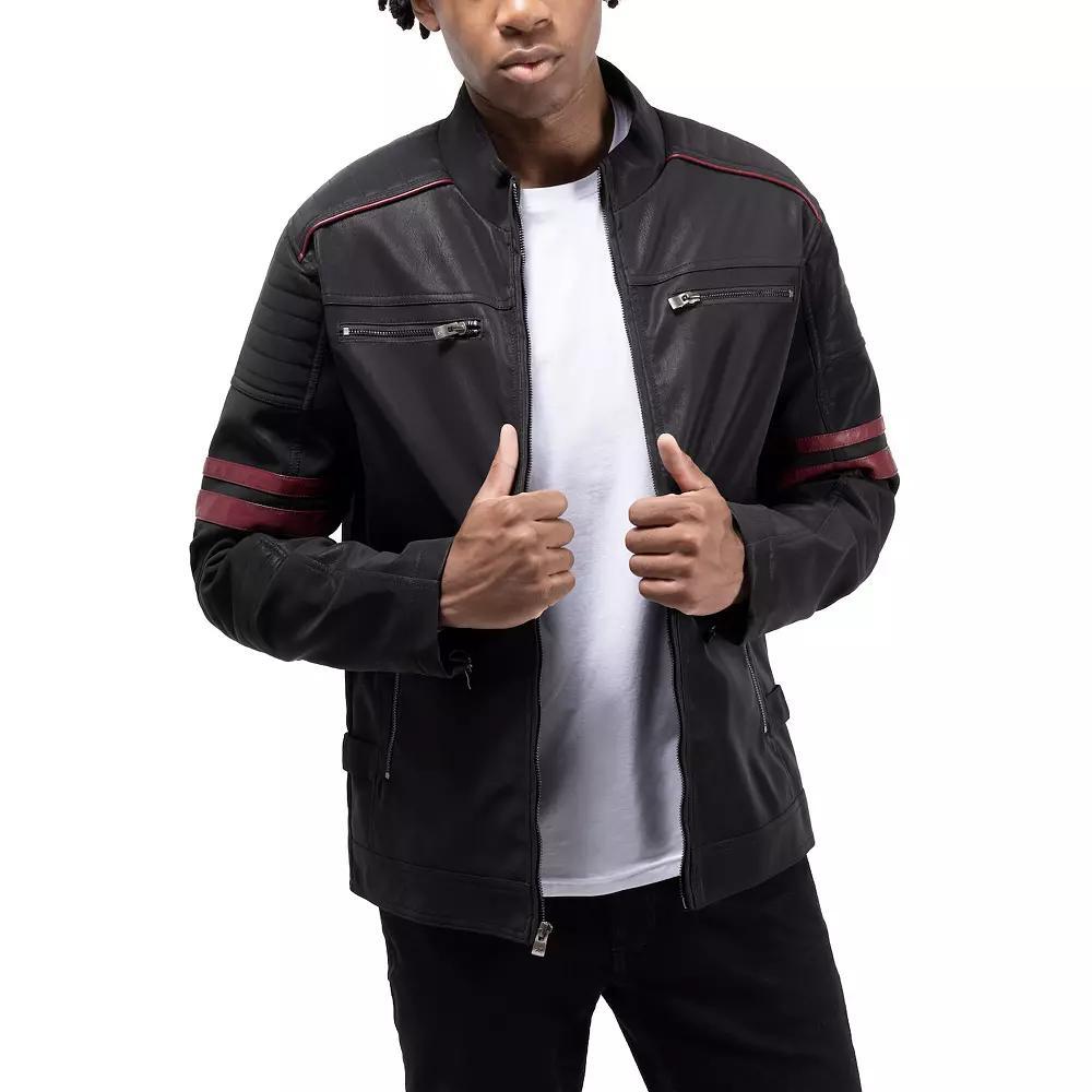 Men's Xray Faux Leather Jacket, Size: XL, Black Product Image