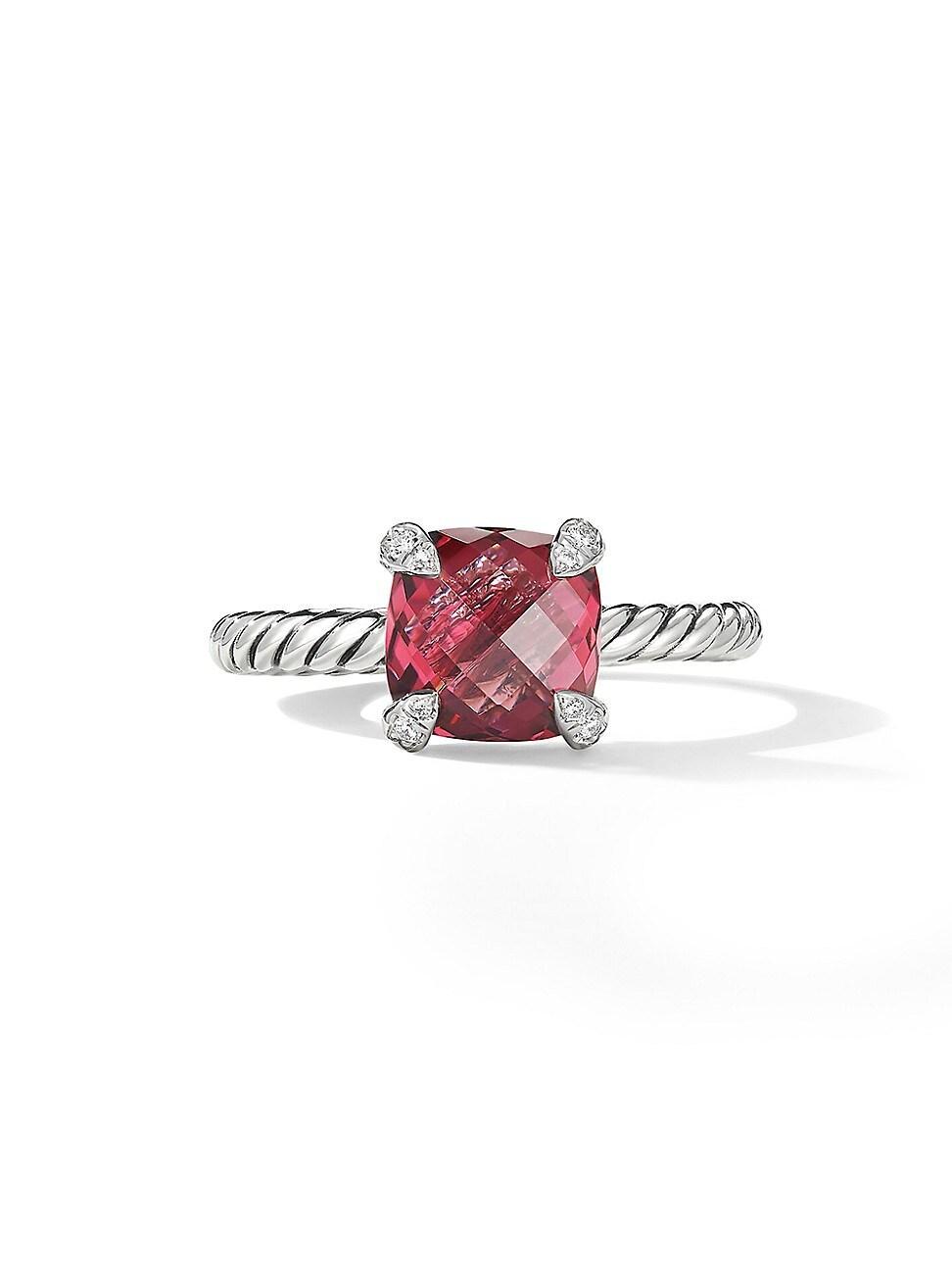 David Yurman Chatelaine Ring with Amethyst and Diamonds Product Image