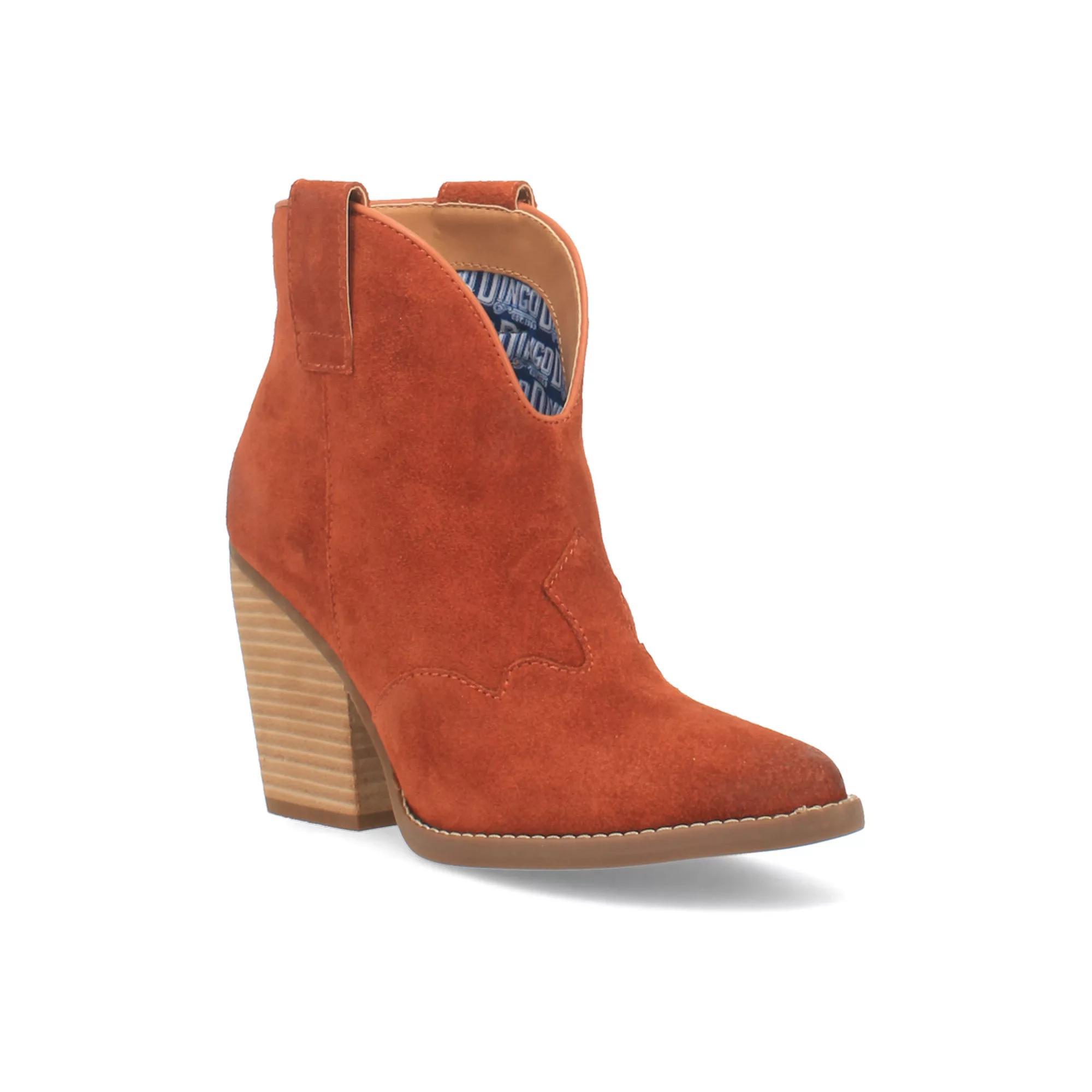Dingo Flannie Women's Suede Ankle Boots, Size: 9.5, Red Product Image