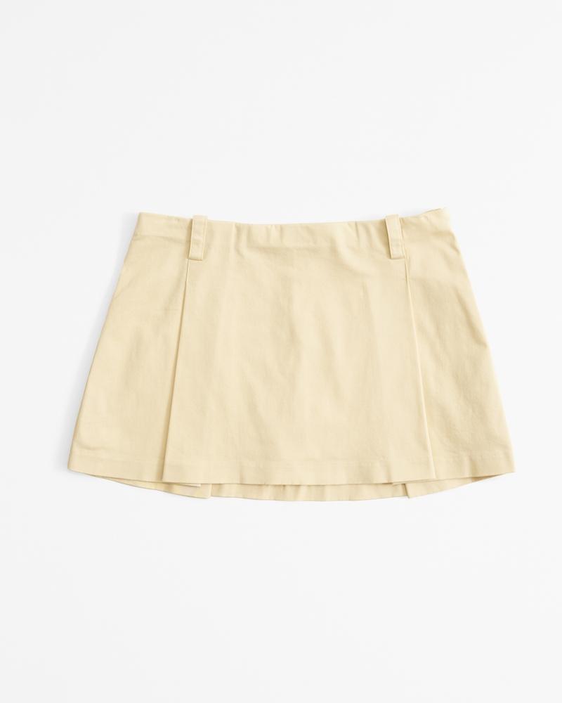 Mid Rise Pleated Mini Skort Product Image