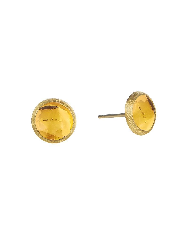 Jaipur Citrine & 18K Yellow Gold Stud Earrings Product Image
