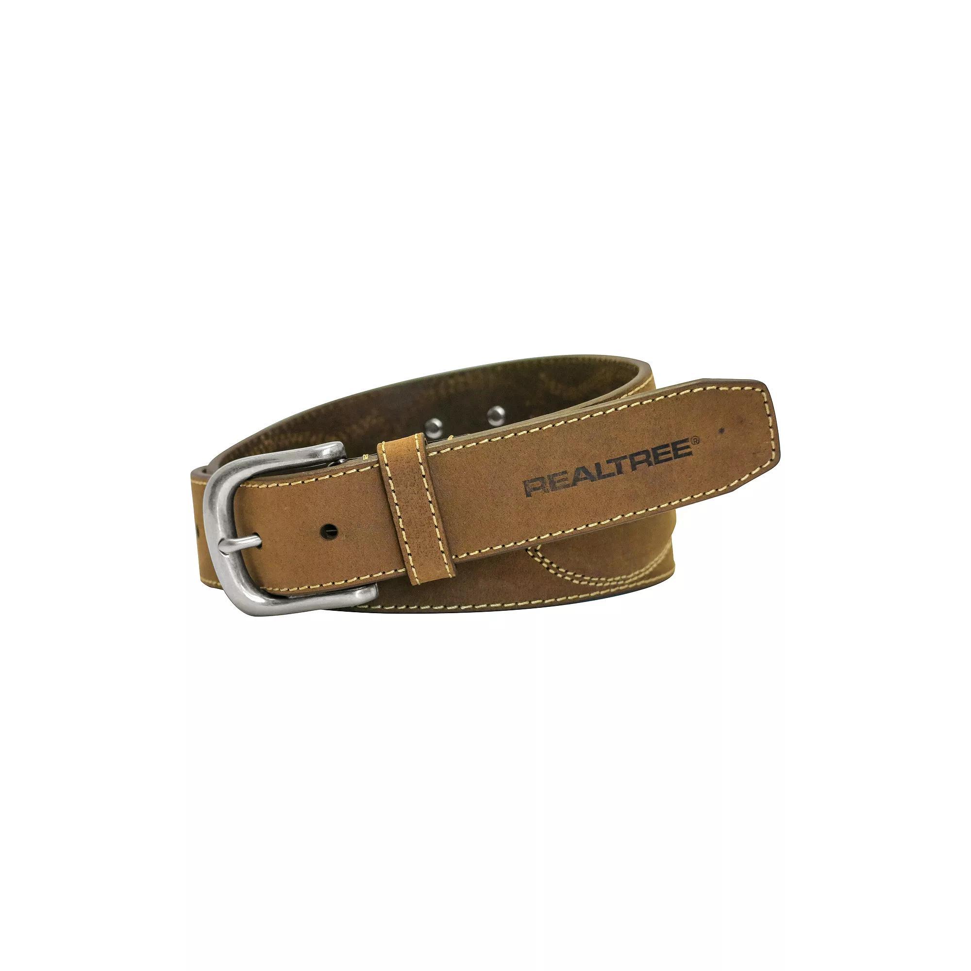 Men's Realtree Genuine Leather Belt, Size: 36, Brown Product Image