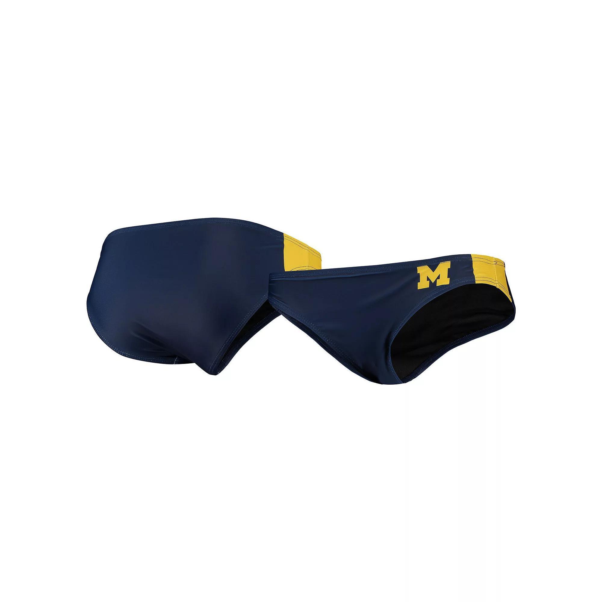 Women's FOCO Navy Michigan Wolverines Wordmark Bikini Bottom, Size: XL, Blue Product Image