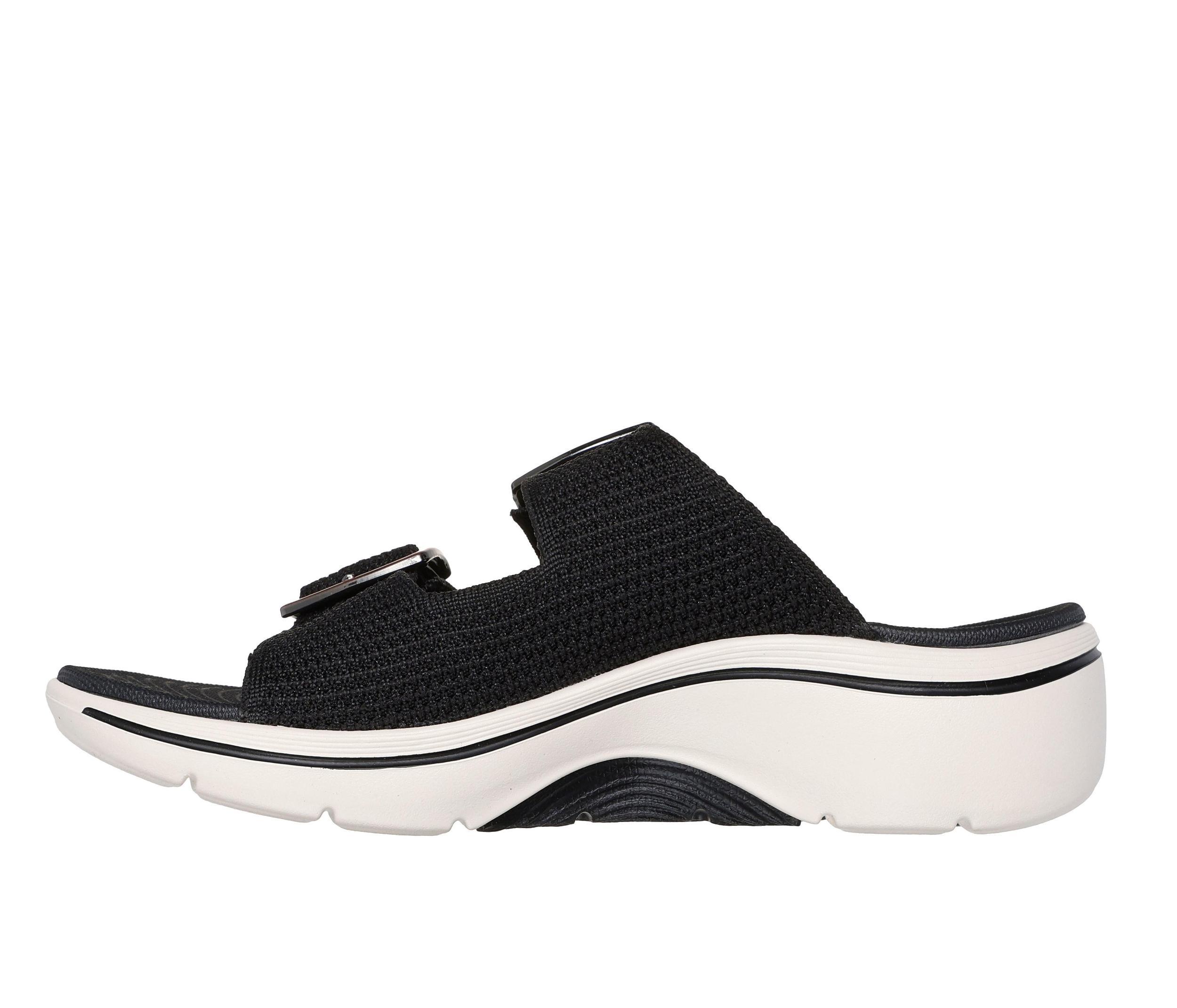 Women's Skechers Go Go Walk Arch Fit 140871 Wedge Sandals Product Image