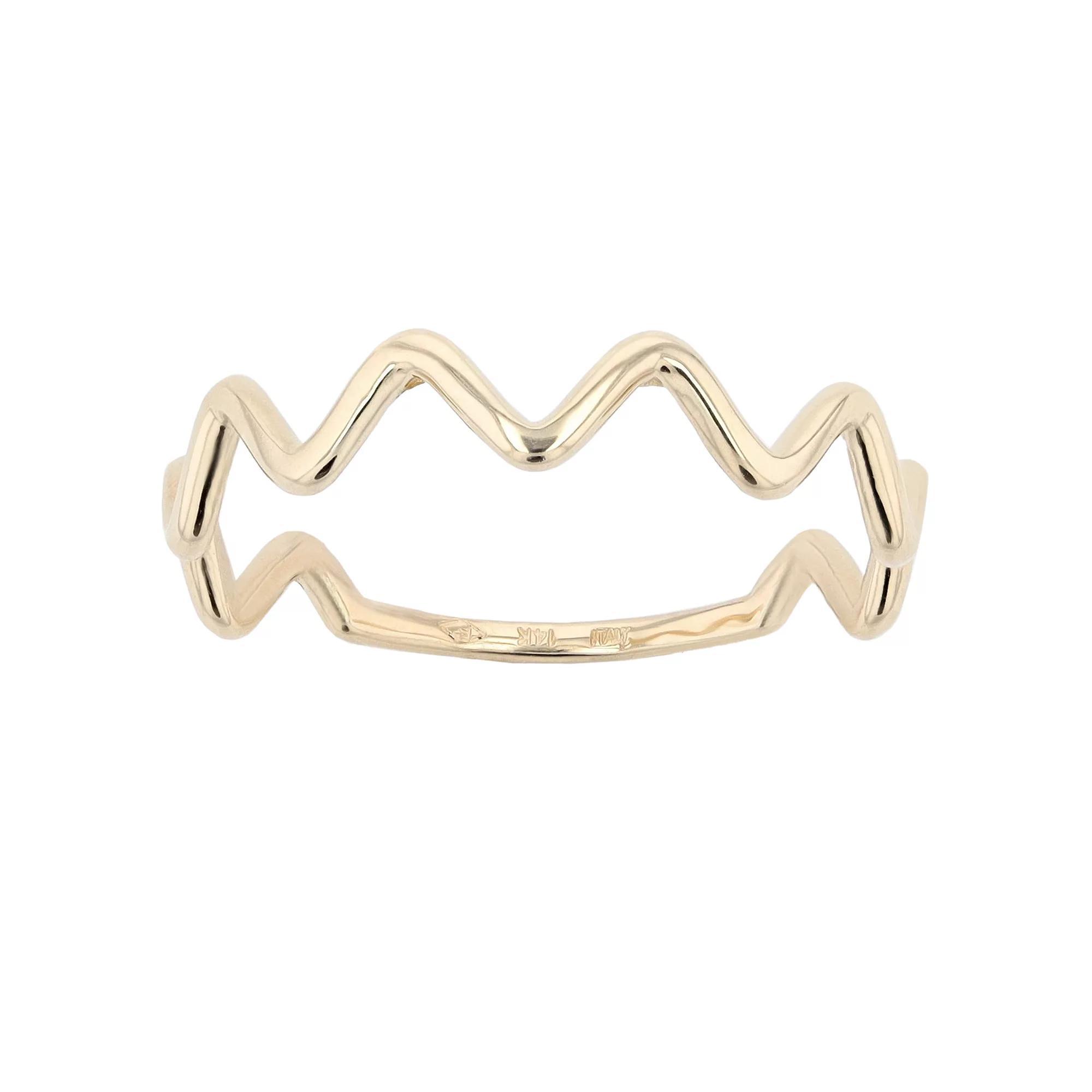 Au Naturale 14k Yellow Gold Zigzag Ring, Women's, Size: 7, 14k Gold Product Image