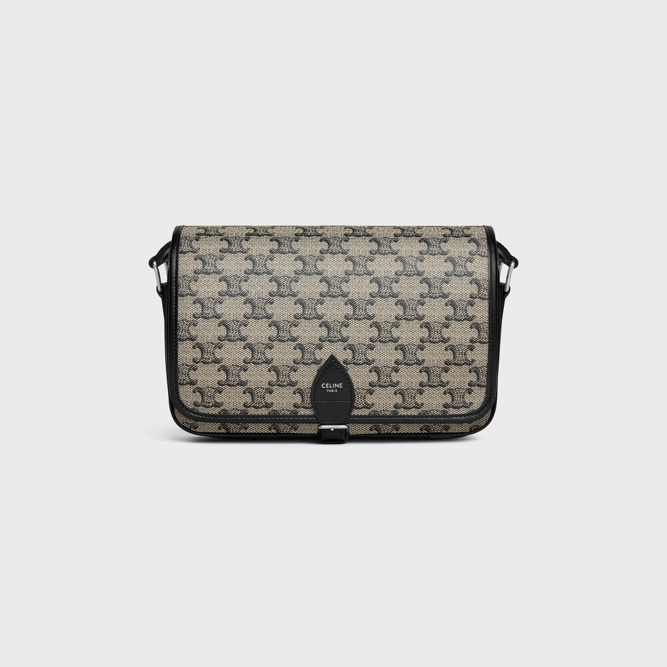SMALL FOLCO MESSENGER in TRIOMPHE CANVAS AND CALFSKIN Product Image