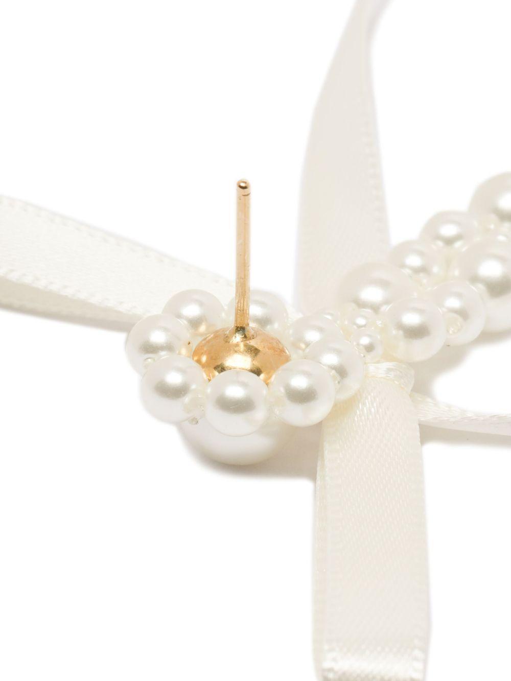 Bow Ribbon Drip earrings Product Image