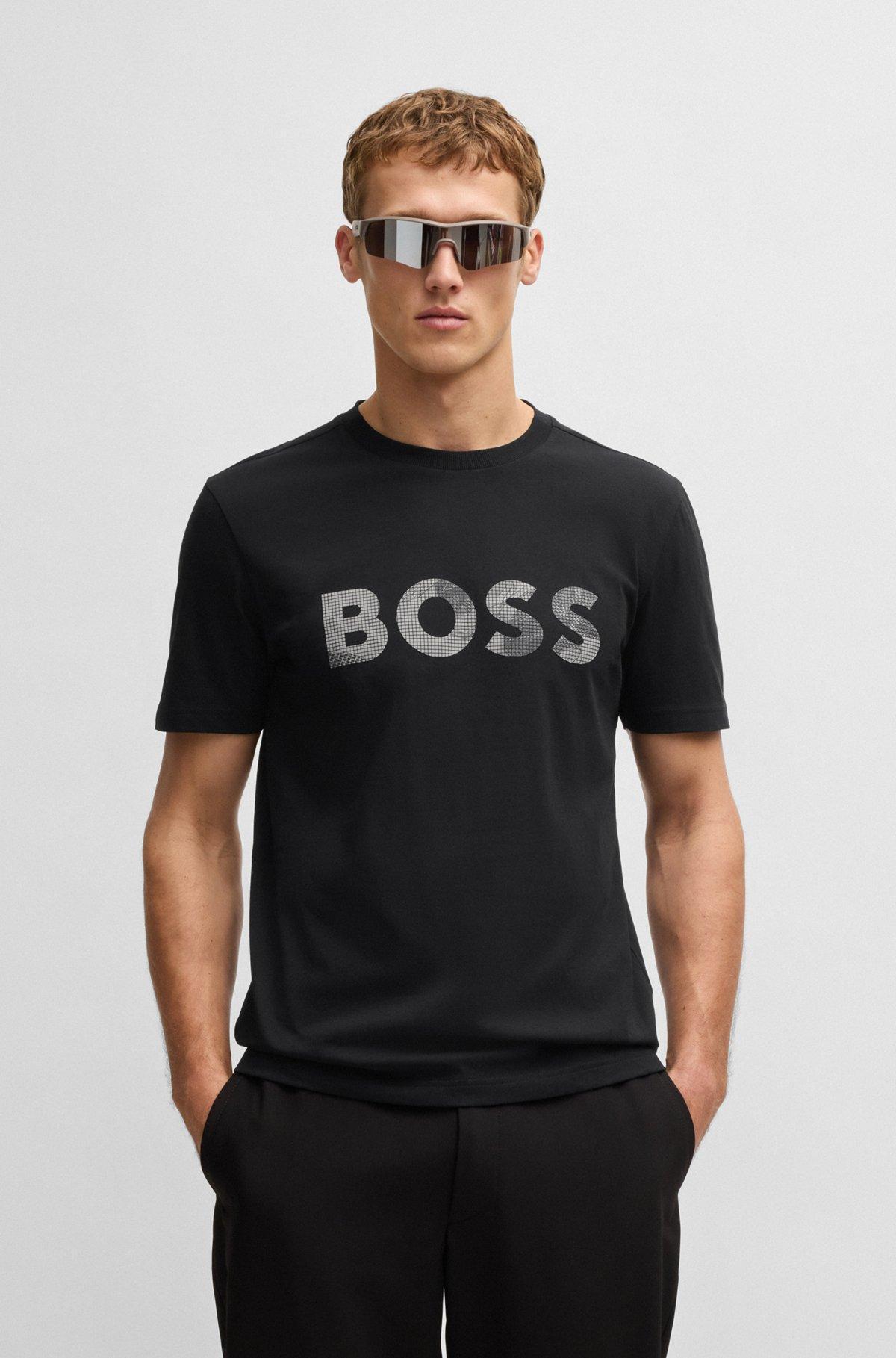 Cotton-jersey T-shirt with logo print Product Image