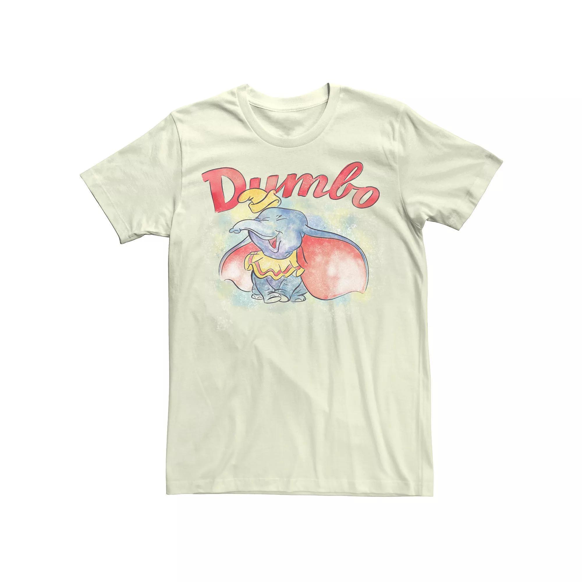 Disney's Dumbo Watercolor Portrait Men's Tee, Size: Medium, Natural Product Image