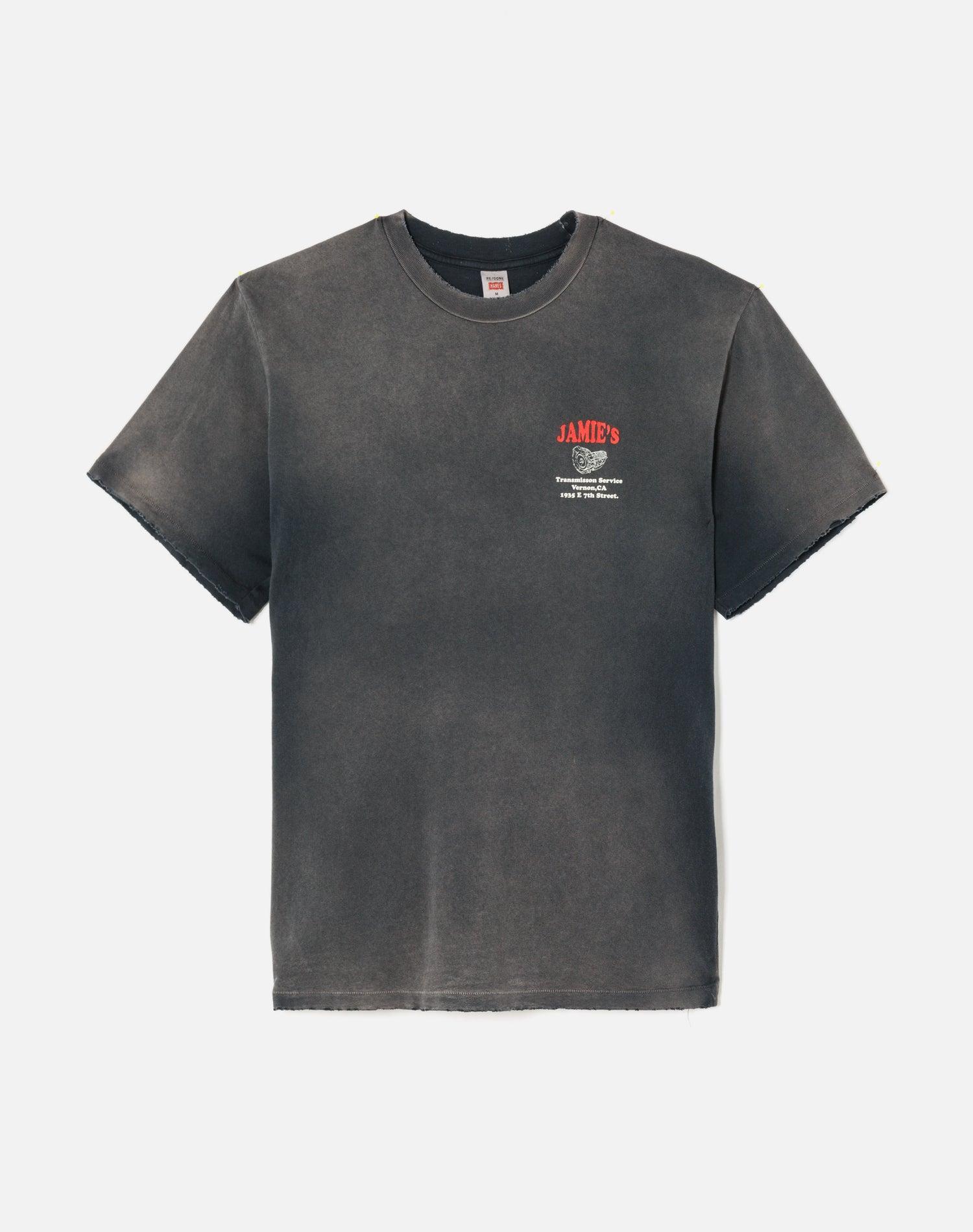 Loose "Transmission Service" Tee - Sun Faded Black Product Image