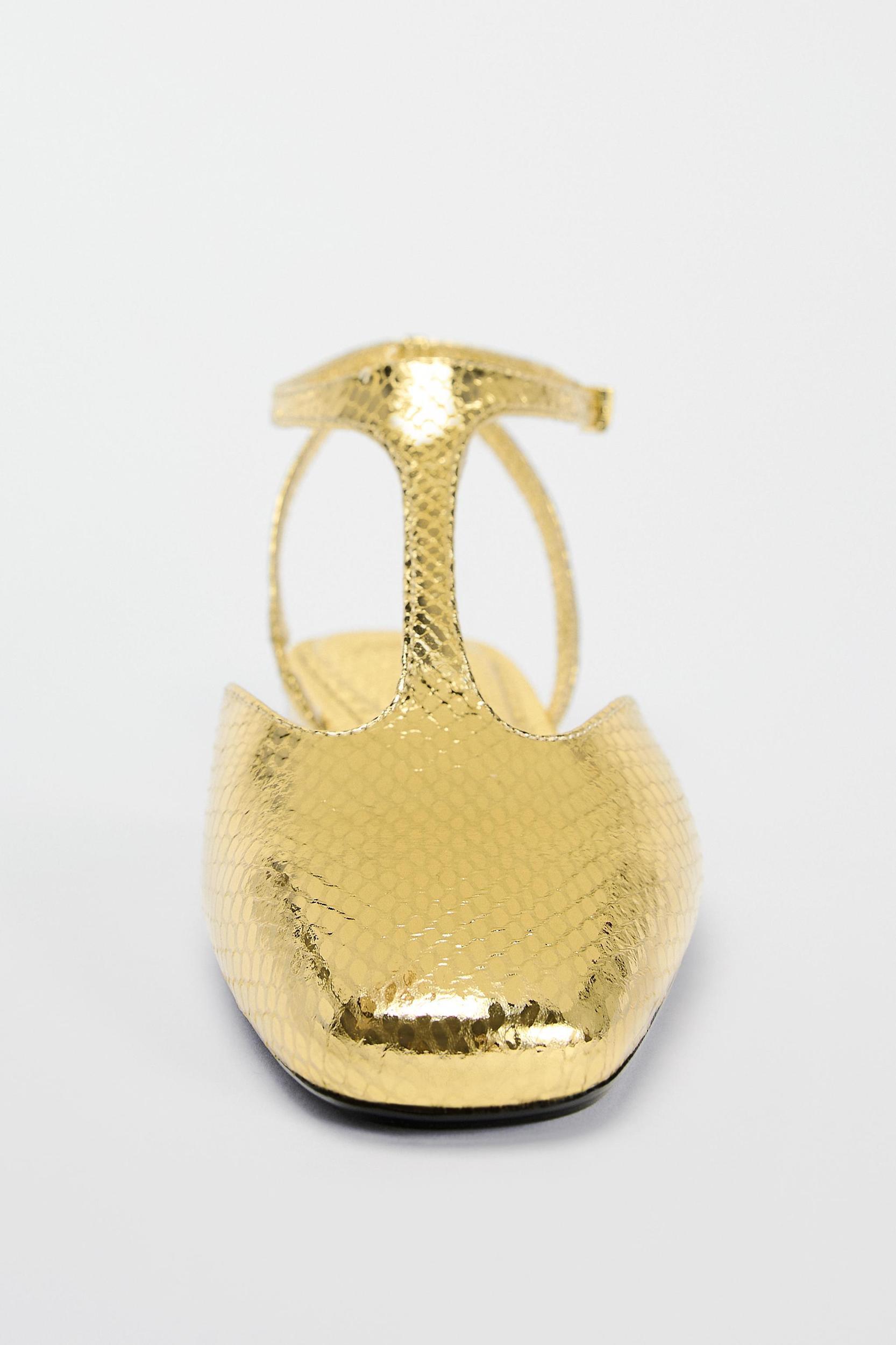 FLAT METALLIC SHOES Product Image