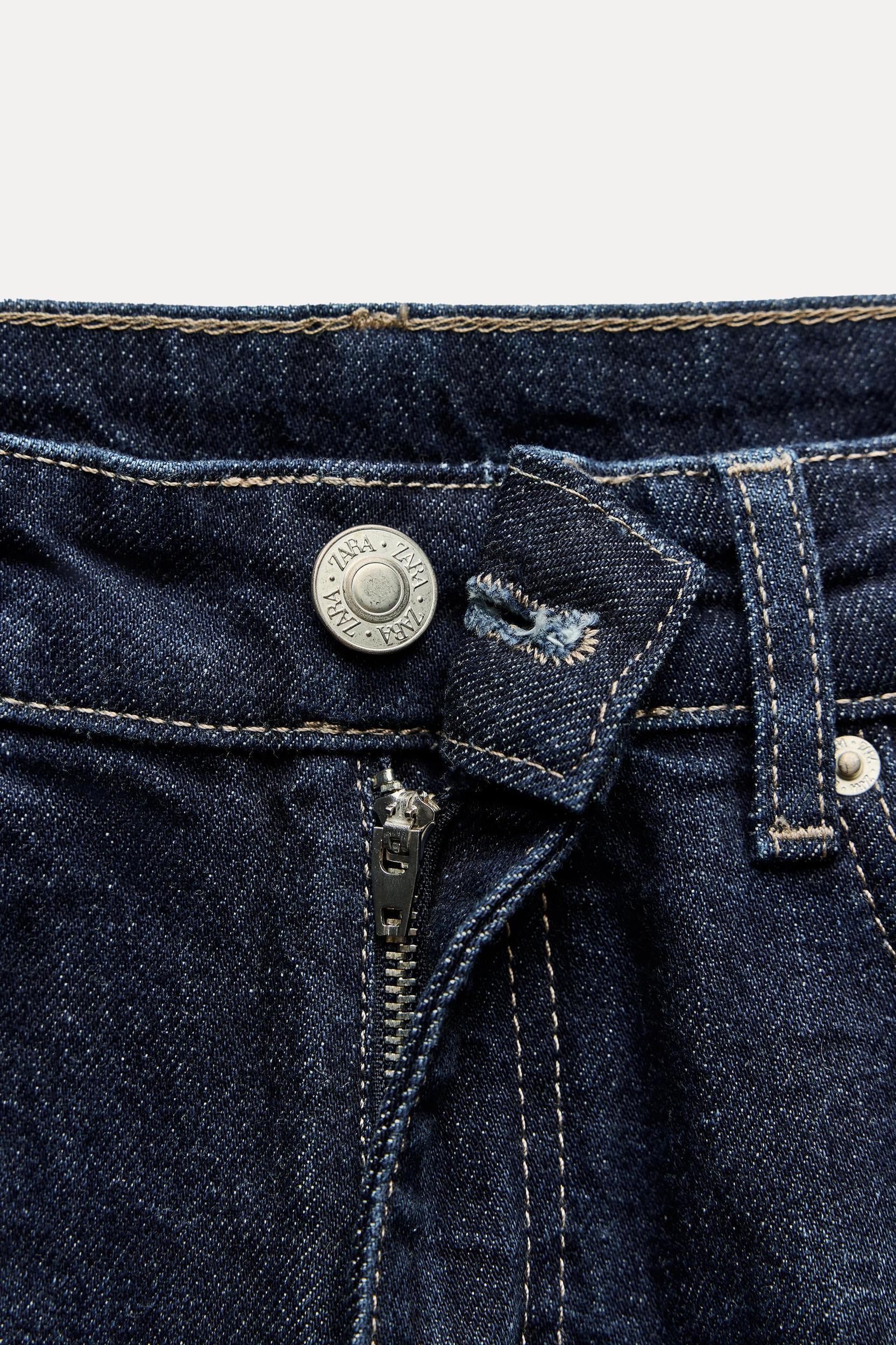 FLARED MID WAIST SLIM CROP JEANS Product Image