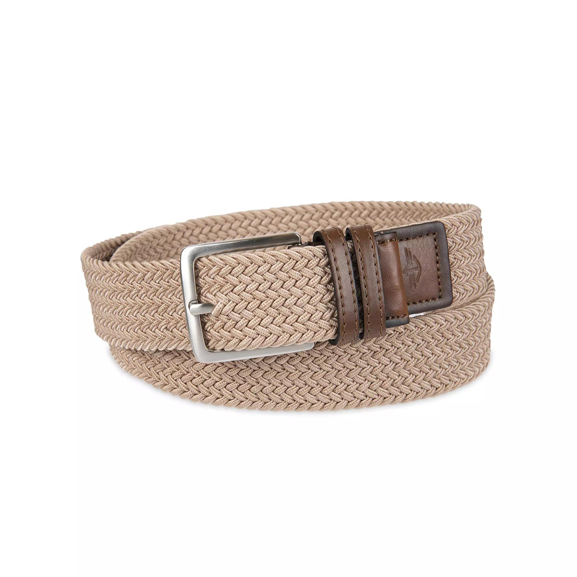 Mens Dockers Comfort Stretch Braid Casual Belt Green Product Image