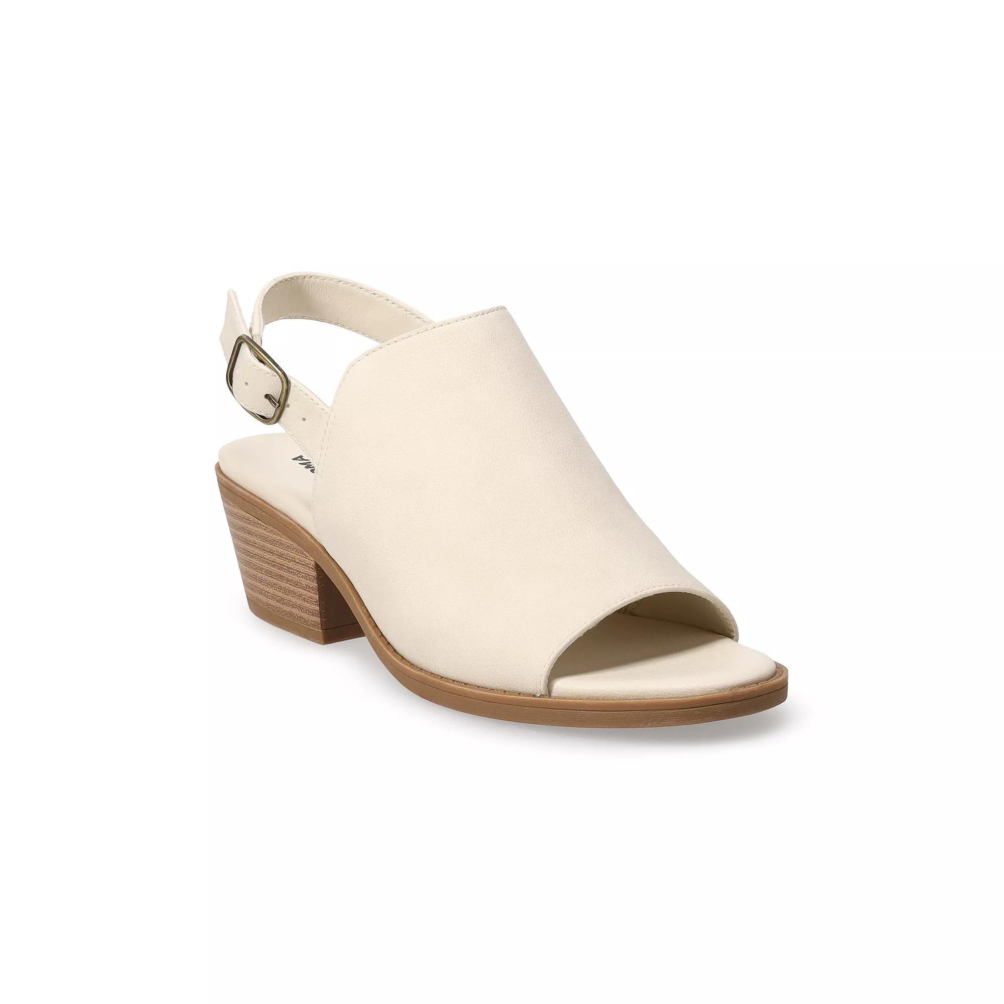 Sonoma Goods For Life Gretch Womens Slingback Sandals Ivory Product Image