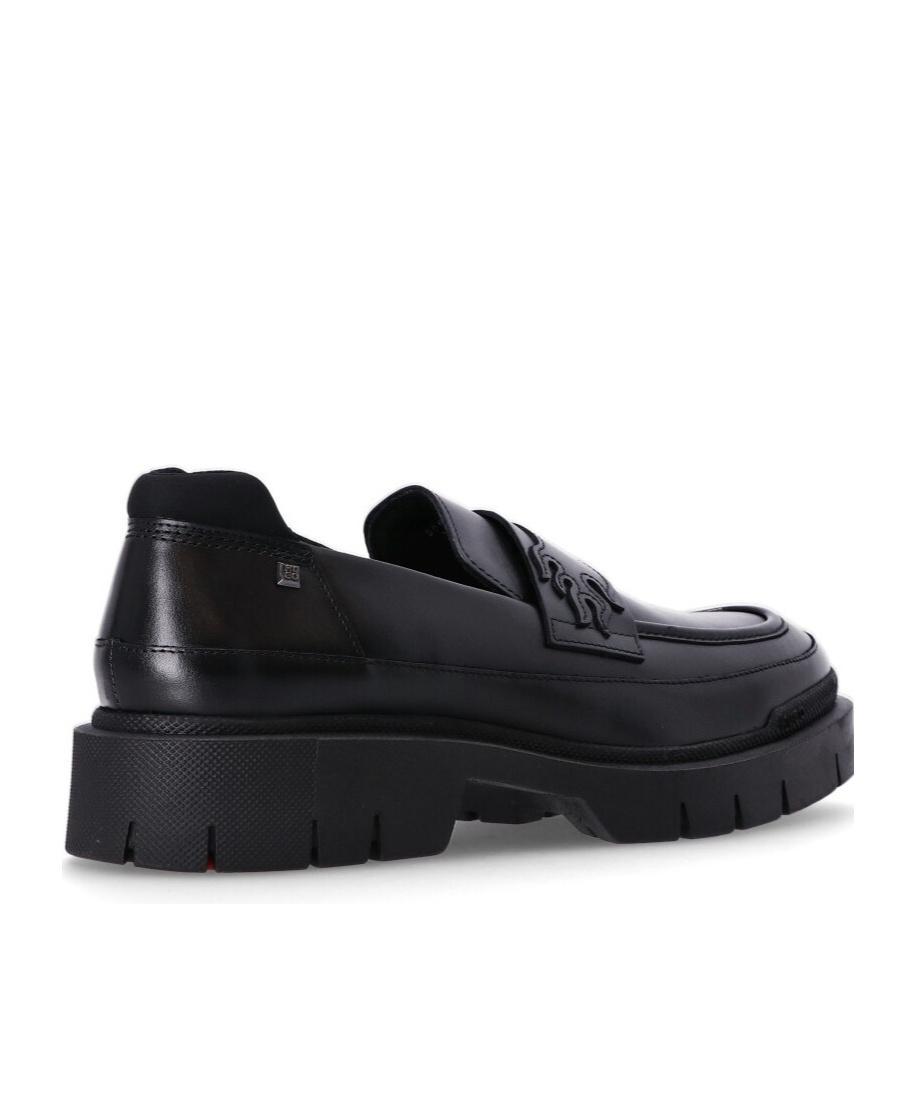 HUGO BOSS Denzel Leather Loafers In Black Product Image