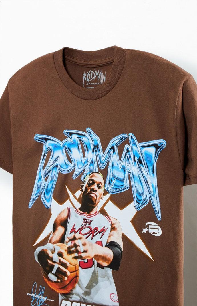RODMAN BRAND Men's Fly Lettering Oversized T-Shirt Product Image